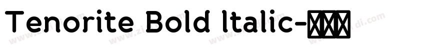 Tenorite Bold ltalic字体转换